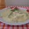 Курица фрикасе с яйцами и молоком