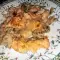 Куриная запеканка с грибами и сливками