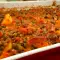 Пьяная курица с горошком в духовке
