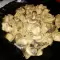 Куриное филе с луком и грибами