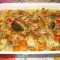 Курица с рисом и овощами в духовке