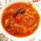 Куриное рагу с луком-пореем и помидорами