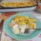 Куриная запеканка с грибами и сливками