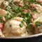 Куриные ножки с беконом и сливками