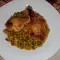 Куриные ножки с горошком