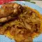 Капуста с курицей в духовке