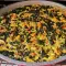 Куриное мясо со шпинатом и рисом в духовке