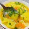 Постный картофельный суп с куркумой