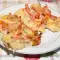 Картофель, запечённый с ветчиной в сливочном соусе