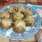 Фаршированные грибочки с мясным фаршем и сыром