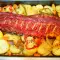 Свиные ребрышки с овощами в духовке
