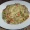 Ризотто с курицей и замороженными овощами