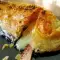 Рулет с козьим сыром и вареньем