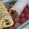 Нежный рулет с масляным кремом и клубничным вареньем