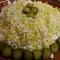 Зимний картофельный салат с яйцами и брынзой
