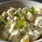 Салат с картошкой, кислыми огурчиками и майонезом