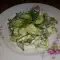 Салат с латуком и кислым молоком