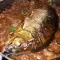 Вкусный карп с грибами и орехами