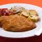 Шницели с мясным фаршем и картофелем