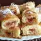 Сладкая баница с лукумом в виде рулетиков