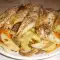 Скумбрия с овощами в рукаве