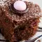 Обычный кекс с какао порошком и кислым молоком
