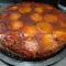 Карамельный пирог с абрикосами