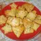 Соленое печенье с плавленым и твердым сыром