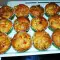 Закусочные маффины с колбасой и брынзой