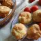 Соленые маффины с ветчиной и моцареллой