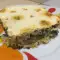 Запеченный шпинат с рисом в духовке