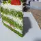 Шпинатный торт с сыром маскарпоне и клубникой