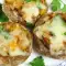 Грибы с мясным фаршем, сыром или брынзой