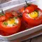 Фаршированные помидоры с яйцами и брынзой