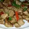 Жареные свиные кусочки по-деревенски