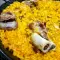 Свинина с квашеной капустой и луком пореем в духовке