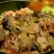 Болгарская каварма с луком-пореем и свининой
