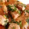 Вкусное блюдо из свинины с луком-пореем