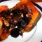 Запеченная тыква с рахат-лукумом, фруктами и изюмом