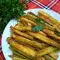 Жареные кабачки с панировочными сухарями и яйцами