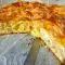 Закрученная баница с булгуром и брынзой
