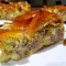 Спиральная баница с фаршем и брынзой