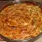 Пышная баница с луком пореем и брынзой