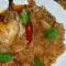 Вкусная курица с капустой в глиняном горшке