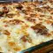 Запеченные котлетки с картофельным пюре и сыром