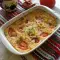 Запеканка с брынзой, сыром и помидорами