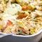 Сочная курочка с грибами, сыром и картофелем
