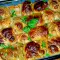 Капустные голубцы с луком-пореем