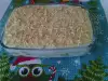 Детский торт из печенья с киви и крахмалом
