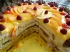 Торт из печенья с кремом Брюле